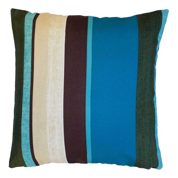 Striped fabric pillow