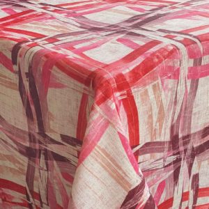 Stain and mothproof tablecloth, bordeaux design