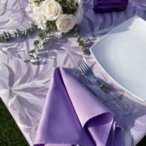 Custom floral cotton tablecloth