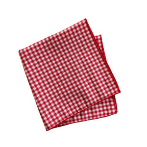 Red vichy cotton napkin