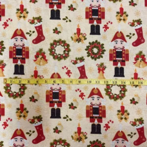 Christmas tablecloth nutcracker